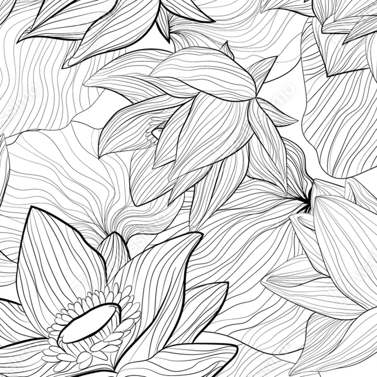 Kühlschrankaufkleber zarte lotus-linienzeichnung Kühlschrankaufkleber zarte lotus-linienzeichnung