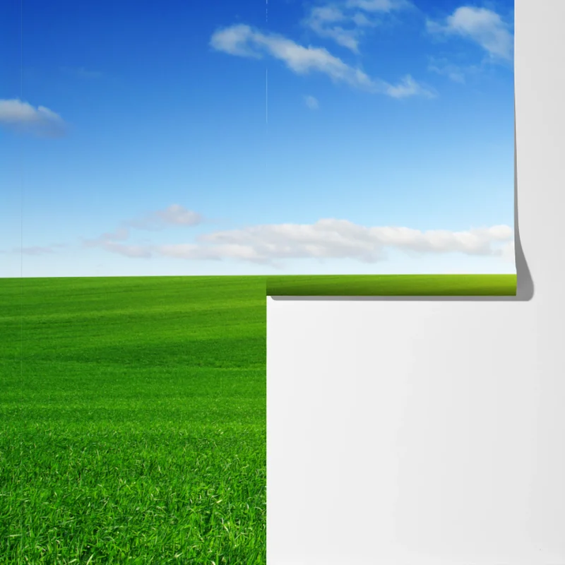 Fototapete sonnenbeschienene grüne wiese im morgenlicht Fototapete sonnenbeschienene grüne wiese im morgenlicht