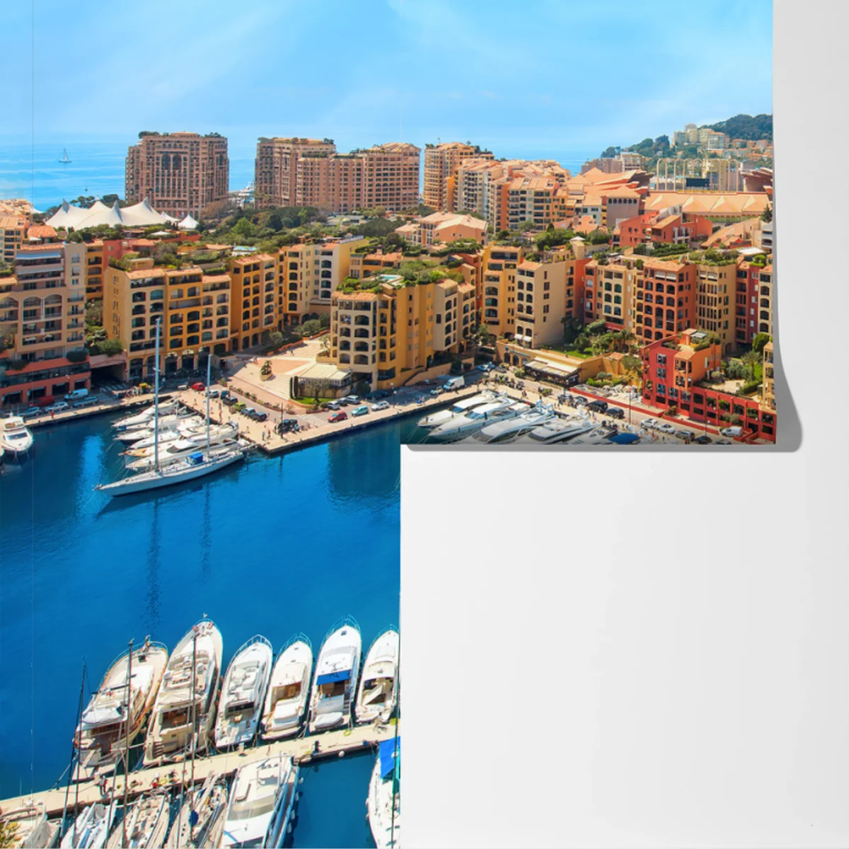 Fototapeta słoneczna marina i nadmorski krajobraz Fototapeta słoneczna marina i nadmorski krajobraz