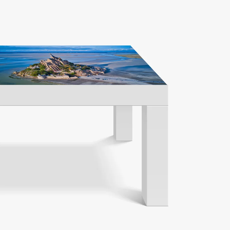 Tischaufkleber und Schreibtischaufkleber Mont Saint-Michel luftaufnahme panorama