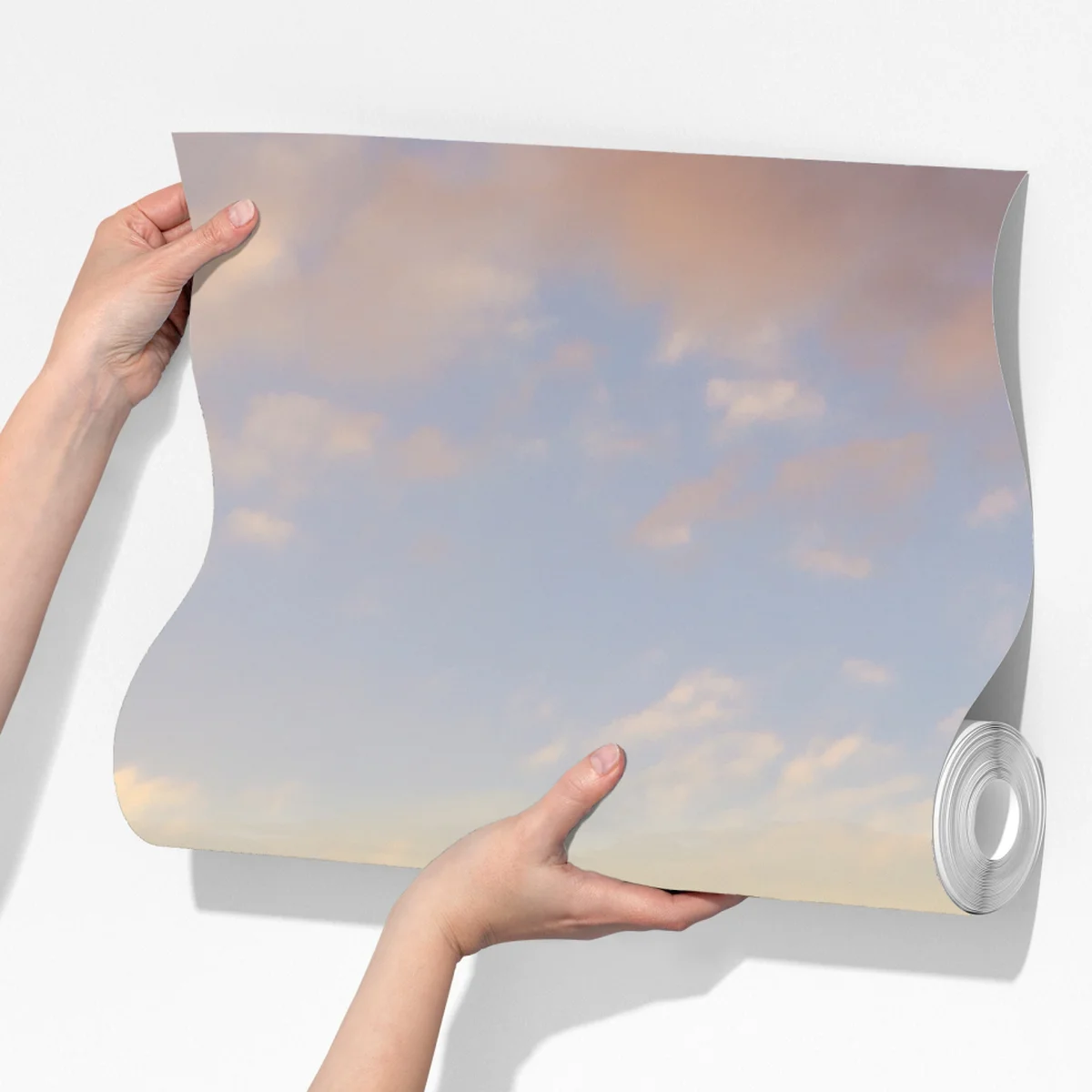 Fototapete goldene landstraße zwischen zypressen Fototapete goldene landstraße zwischen zypressen