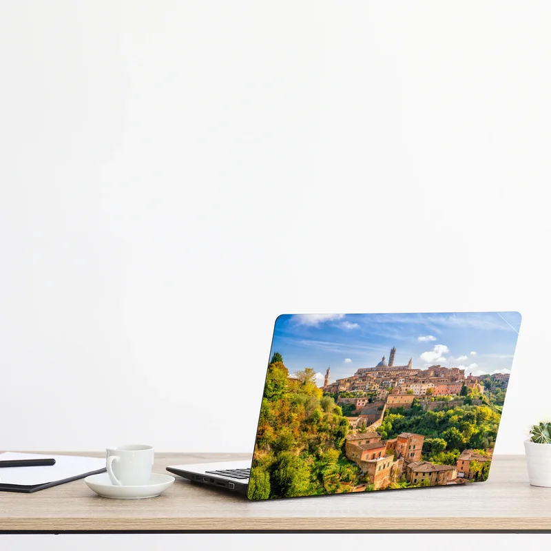 Naklejka na laptopa Siena panorama miasta, Włochy