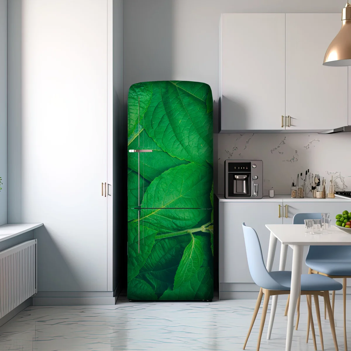 Kühlschrankaufkleber saftige grüne blätter Kühlschrankaufkleber saftige grüne blätter