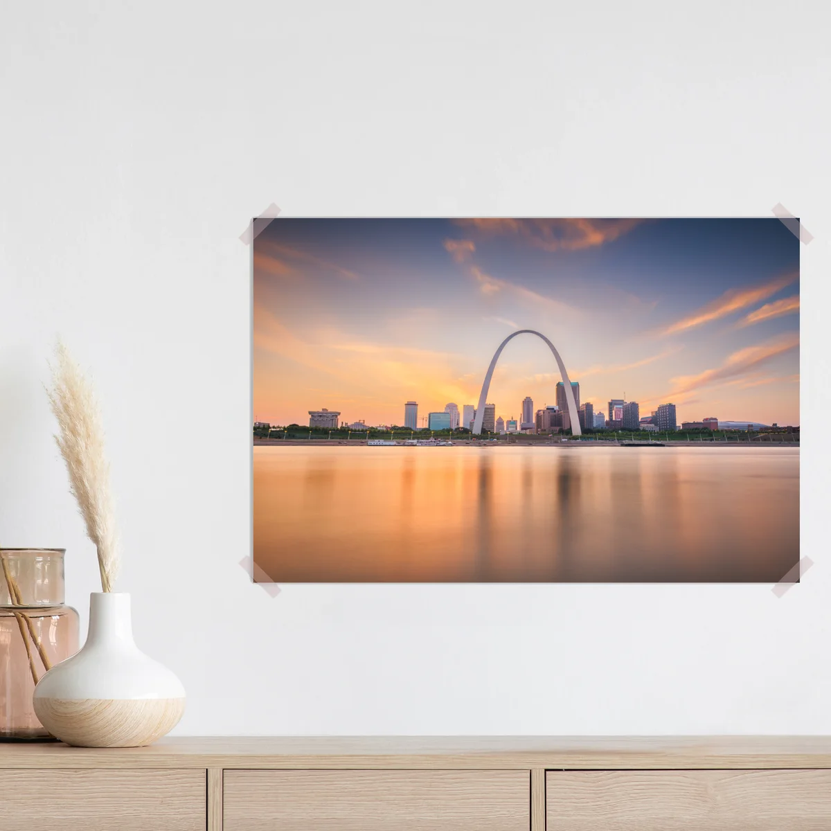 Poster St. Louis skyline bei dämmerung Poster St. Louis skyline bei dämmerung