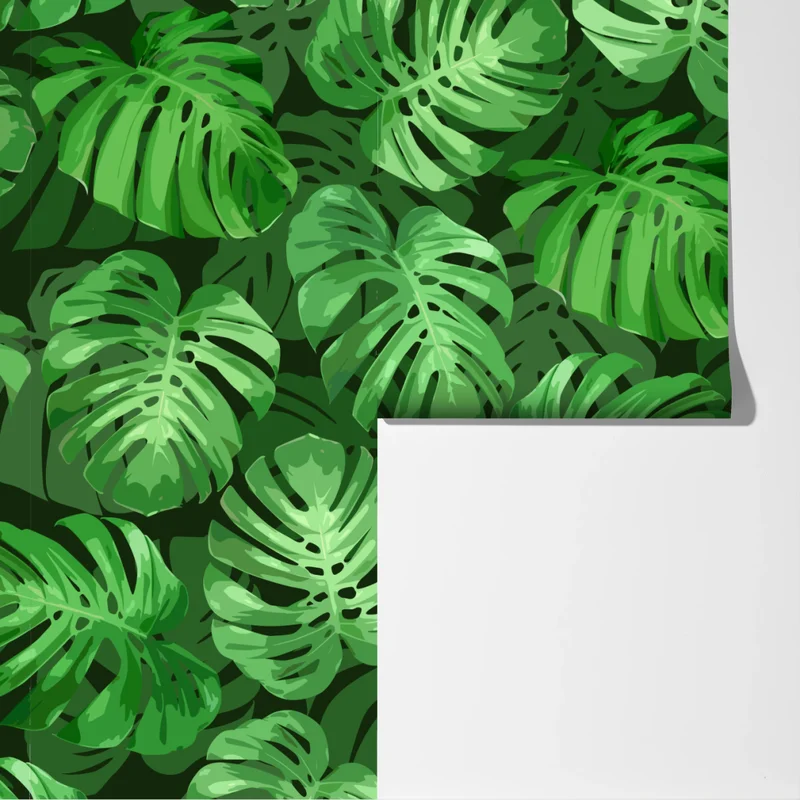 Fototapete tropisches monstera-blattmuster Fototapete tropisches monstera-blattmuster