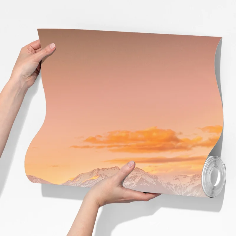 Fototapete sonnenuntergang über dem Clutha River und den Südalpen Fototapete sonnenuntergang über dem Clutha River und den Südalpen