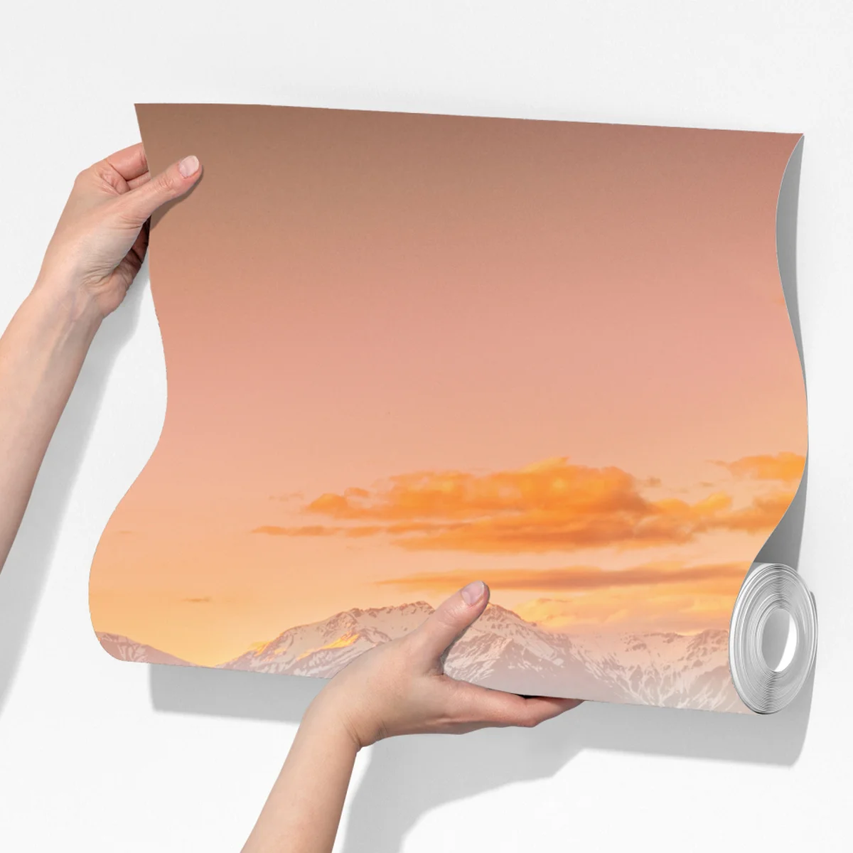 Fototapete sonnenuntergang über dem Clutha River und den Südalpen Fototapete sonnenuntergang über dem Clutha River und den Südalpen