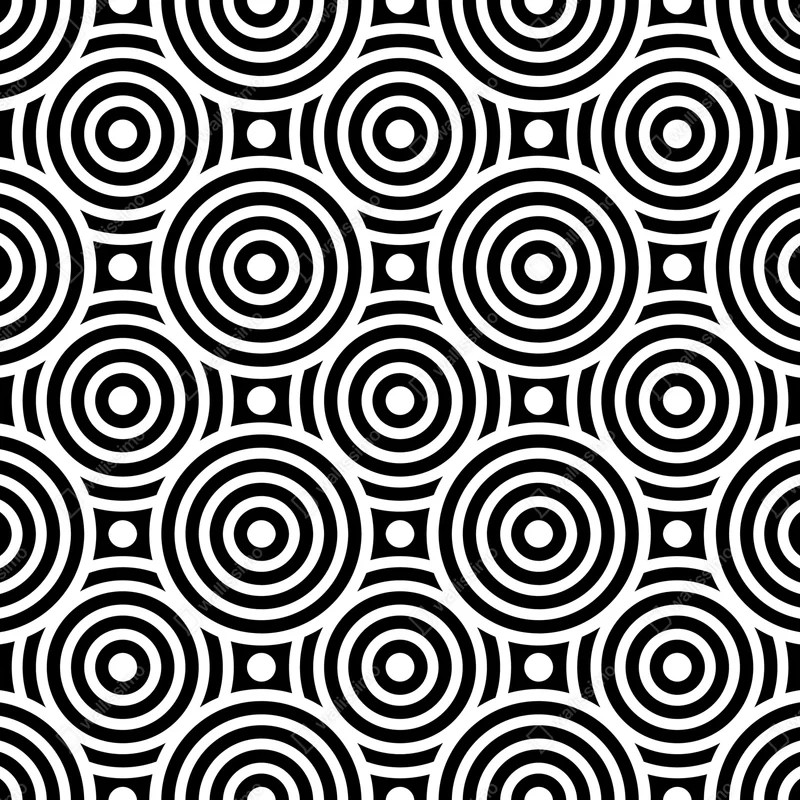 Schrankaufkleber schwarz-weiß muster aus konzentrischen kreisen Schrankaufkleber schwarz-weiß muster aus konzentrischen kreisen