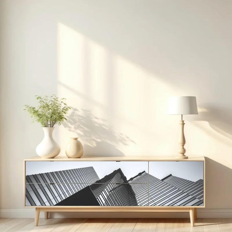 Repositionierbarer Aufkleber Hongkong hochhaus perspektive Repositionierbarer Aufkleber Hongkong hochhaus perspektive