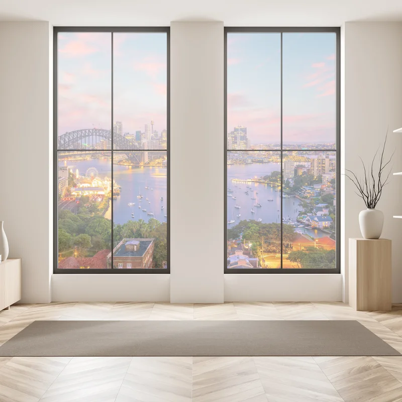 Naklejka na okno zachód słońca nad Sydney