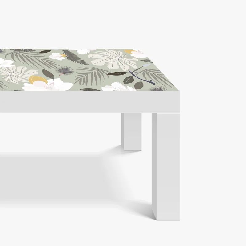 Tischaufkleber und Schreibtischaufkleber zartes pastell botanikmuster Tischaufkleber und Schreibtischaufkleber zartes pastell botanikmuster