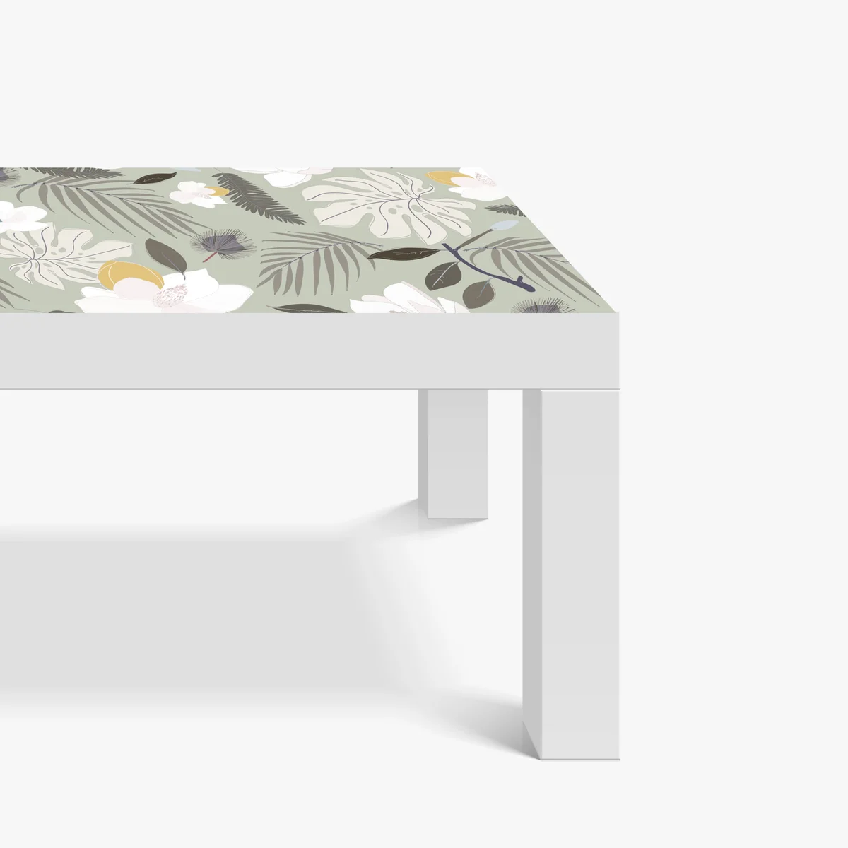 Tischaufkleber und Schreibtischaufkleber zartes pastell botanikmuster Tischaufkleber und Schreibtischaufkleber zartes pastell botanikmuster