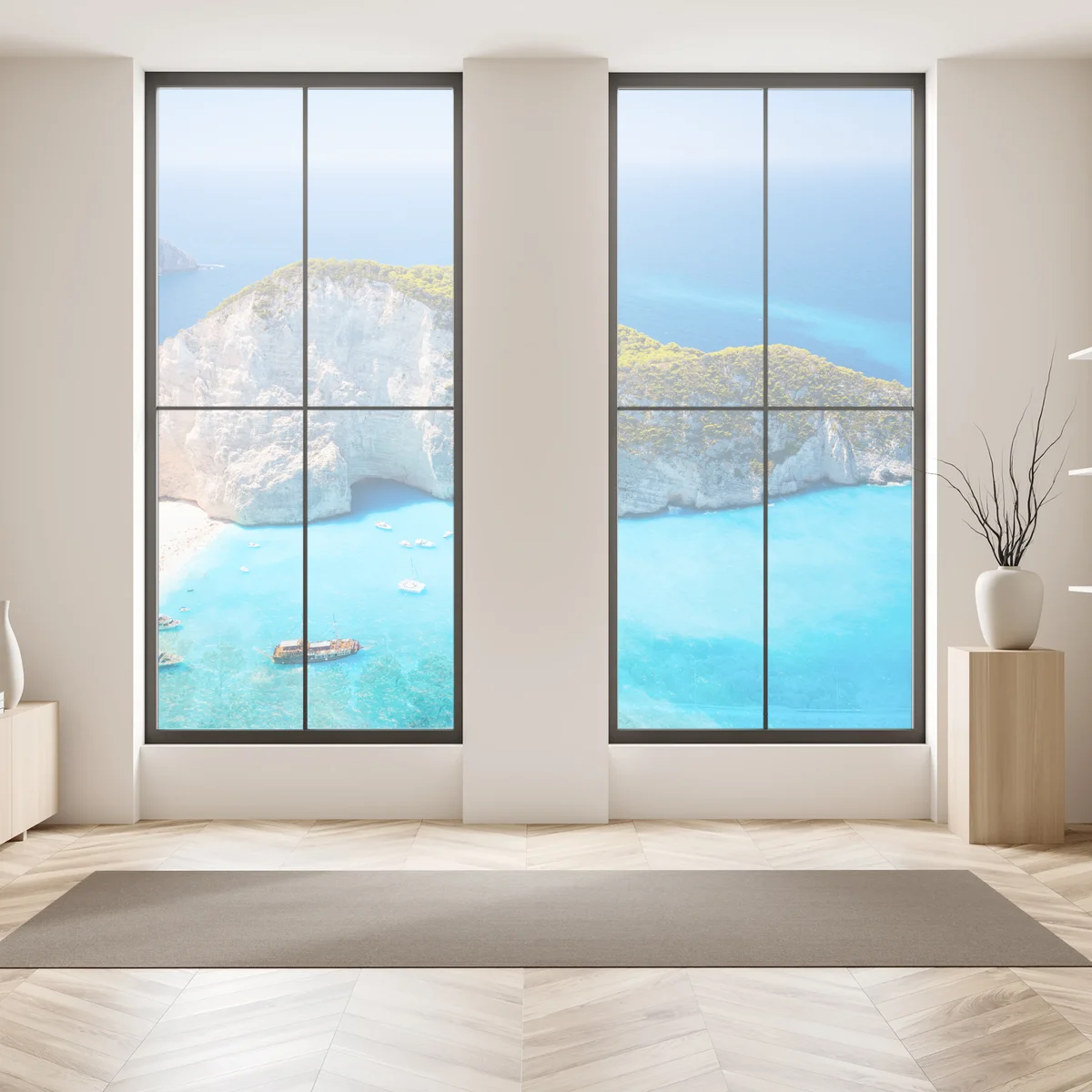 Naklejka na okno Zatoka Navagio turkusowa zatoka, Zakynthos Naklejka na okno Zatoka Navagio turkusowa zatoka, Zakynthos