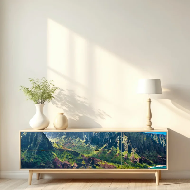 Repositionierbarer Aufkleber majestätische küstenlandschaft Hawaii Repositionierbarer Aufkleber majestätische küstenlandschaft Hawaii