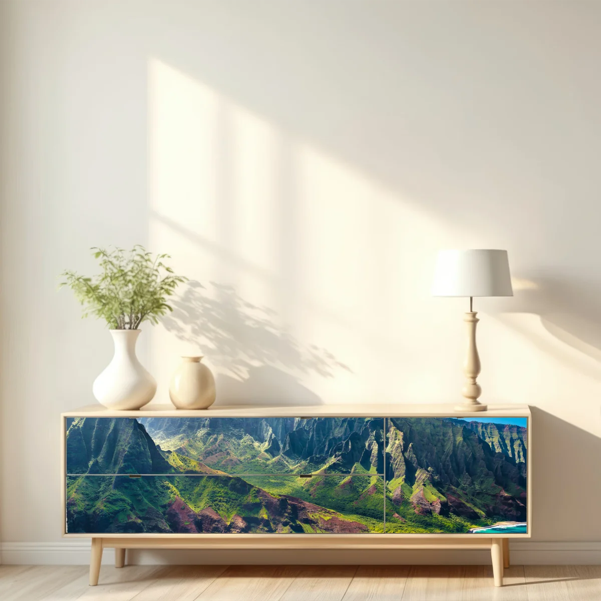 Repositionierbarer Aufkleber majestätische küstenlandschaft Hawaii Repositionierbarer Aufkleber majestätische küstenlandschaft Hawaii