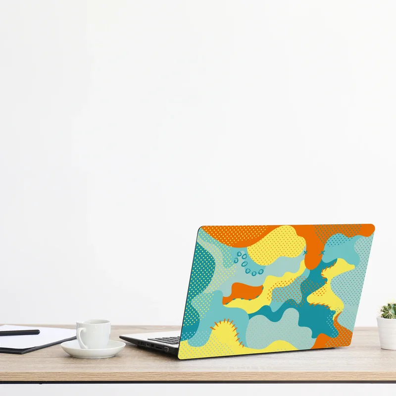 Naklejka na laptopa żywy abstrakcyjny motyw pop-art