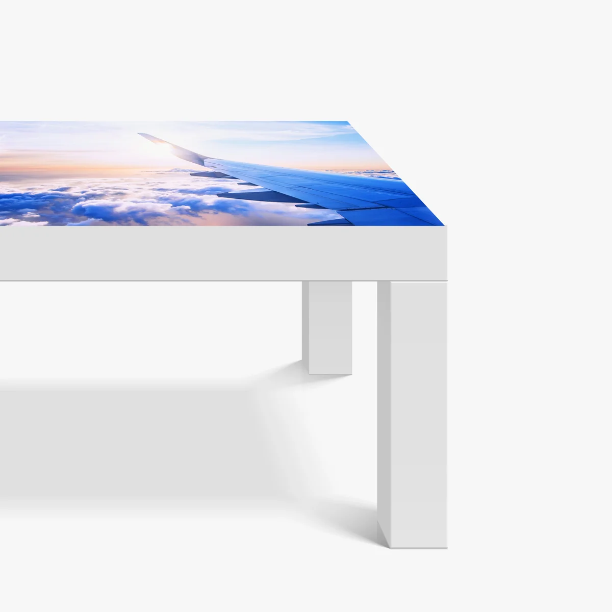 Tischaufkleber und Schreibtischaufkleber über den wolken luftaufnahme Tischaufkleber und Schreibtischaufkleber über den wolken luftaufnahme