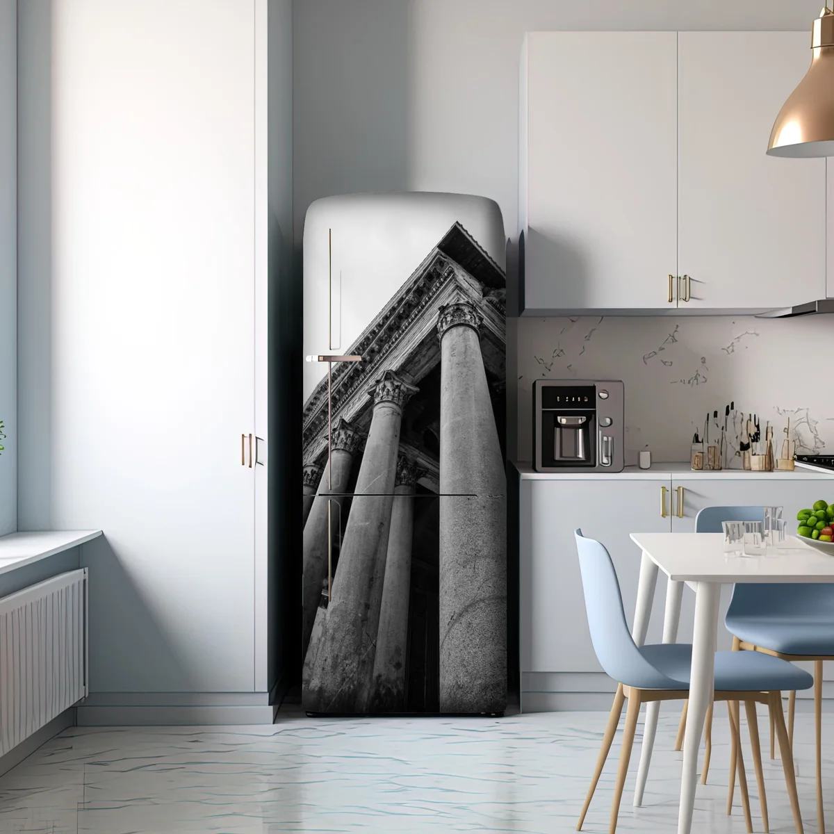 Kühlschrankaufkleber majestätische säulen des Pantheon in Rom Kühlschrankaufkleber majestätische säulen des Pantheon in Rom