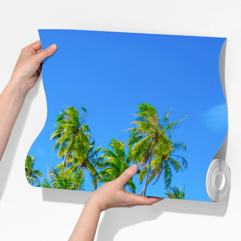 Fototapeta tropikalna plaża z palmami Fototapeta tropikalna plaża z palmami