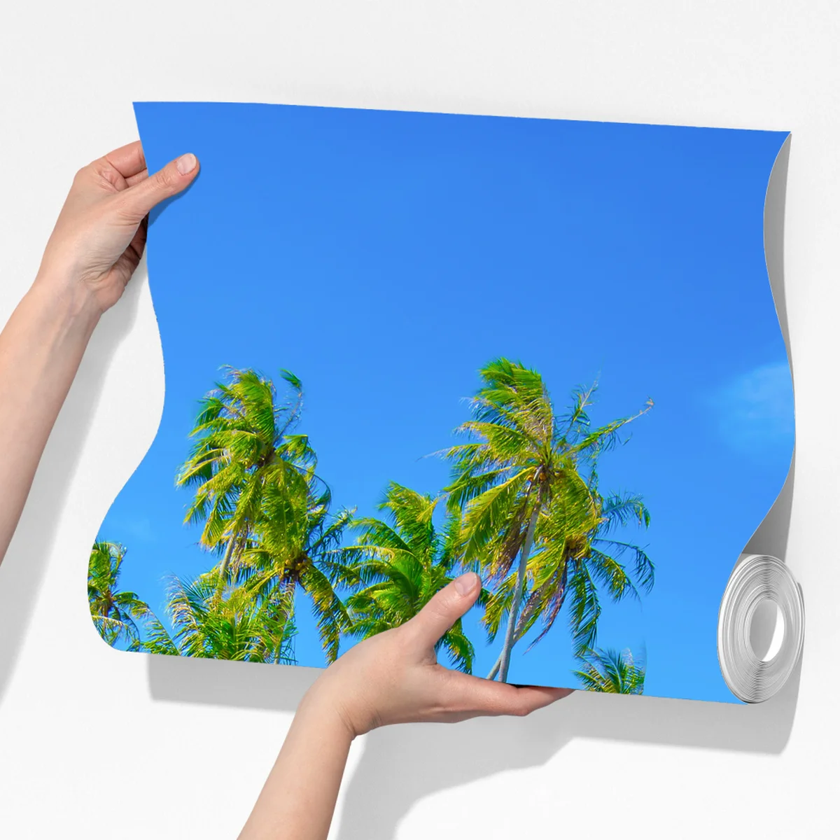 Fototapeta tropikalna plaża z palmami Fototapeta tropikalna plaża z palmami