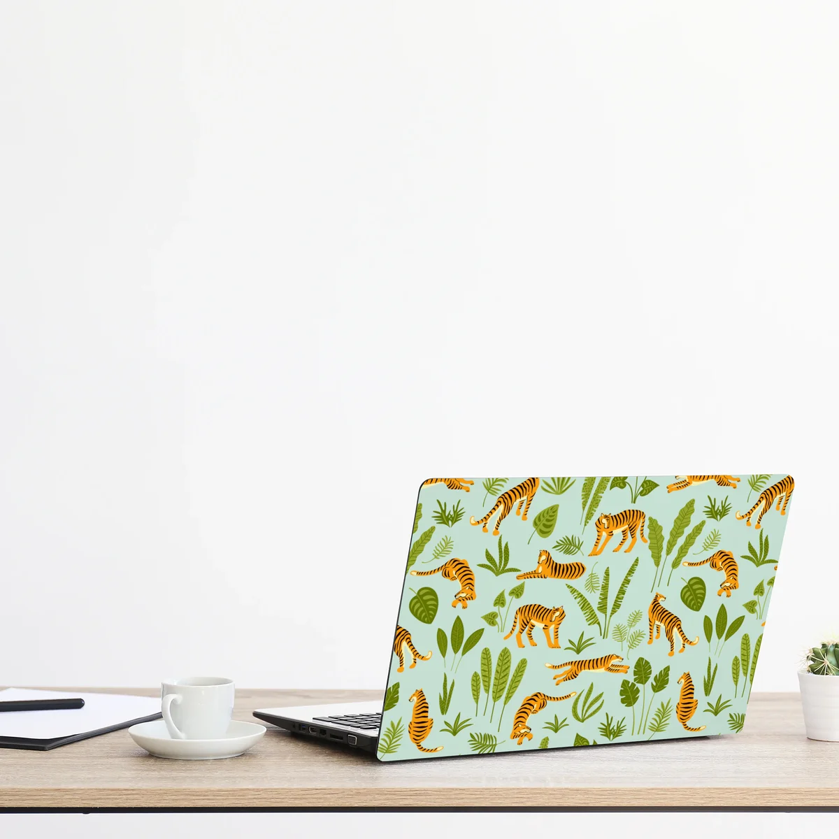 Laptop-Aufkleber verspieltes tiger dschungel muster Laptop-Aufkleber verspieltes tiger dschungel muster