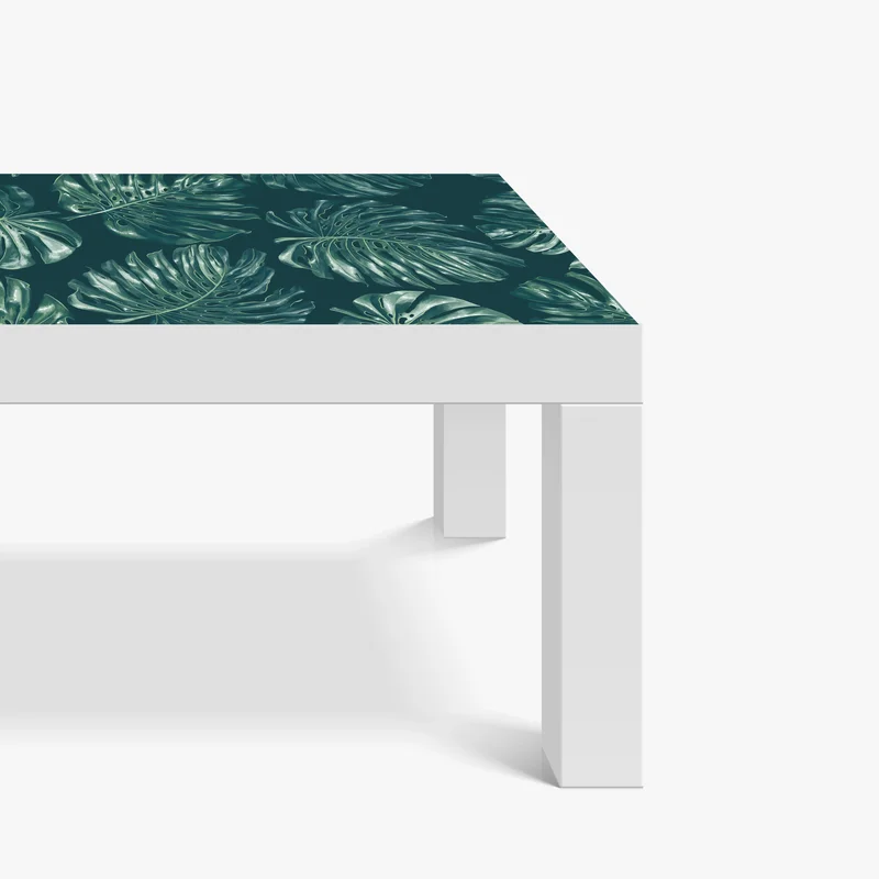 Tischaufkleber und Schreibtischaufkleber tropisches monstera-blattmuster