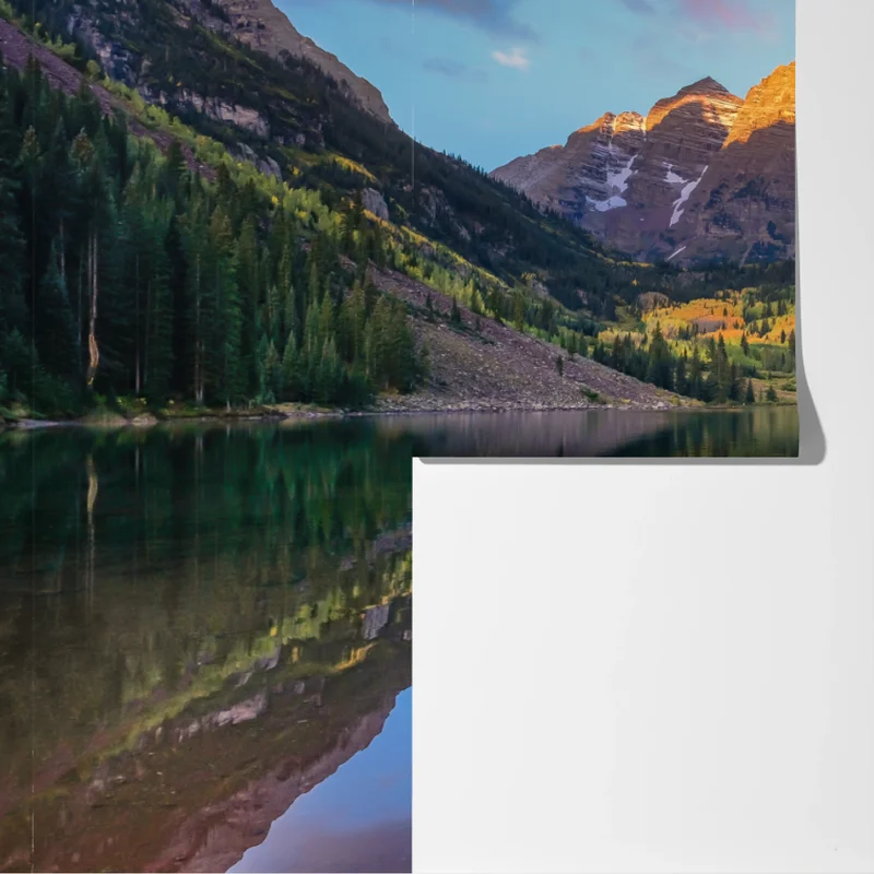 Fototapeta wschód słońca nad Maroon Bells Fototapeta wschód słońca nad Maroon Bells