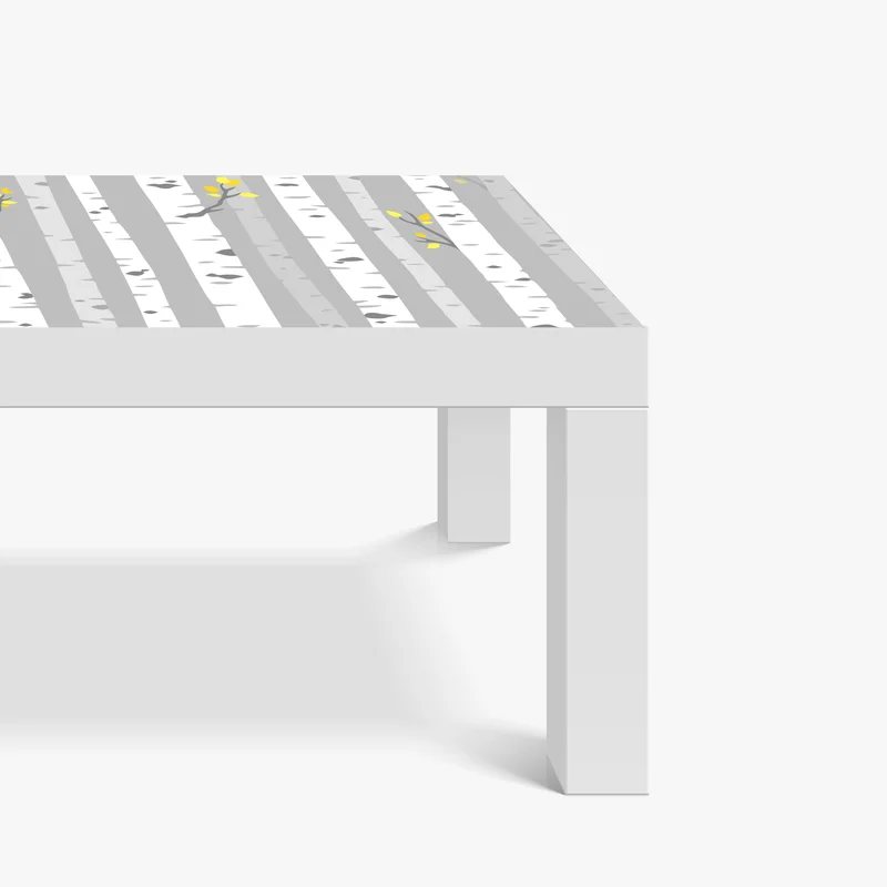 Tischaufkleber und Schreibtischaufkleber skandinavischer birkenwald Tischaufkleber und Schreibtischaufkleber skandinavischer birkenwald