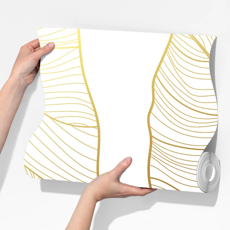 Fototapeta złote botaniczne rysunki liści Fototapeta złote botaniczne rysunki liści