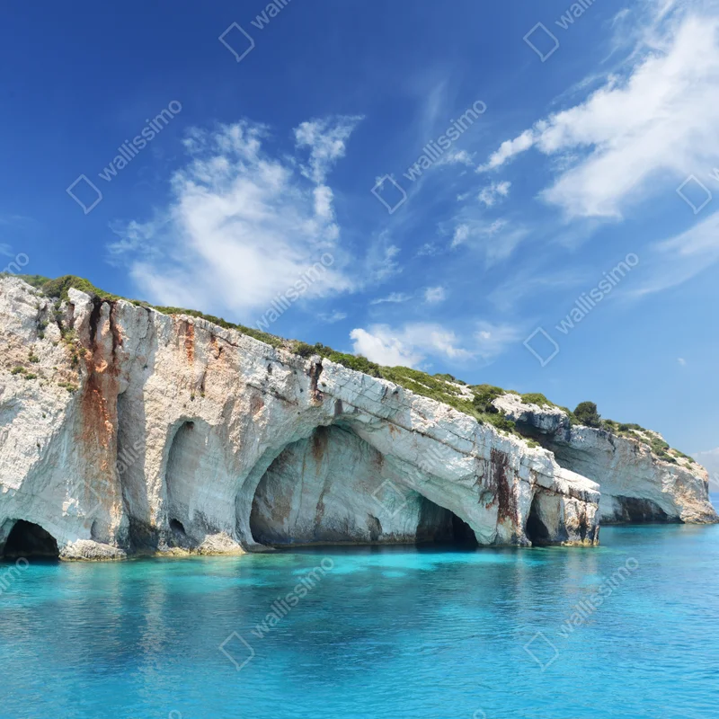 Fototapeta niebieskie jaskinie na Zakynthos Fototapeta niebieskie jaskinie na Zakynthos