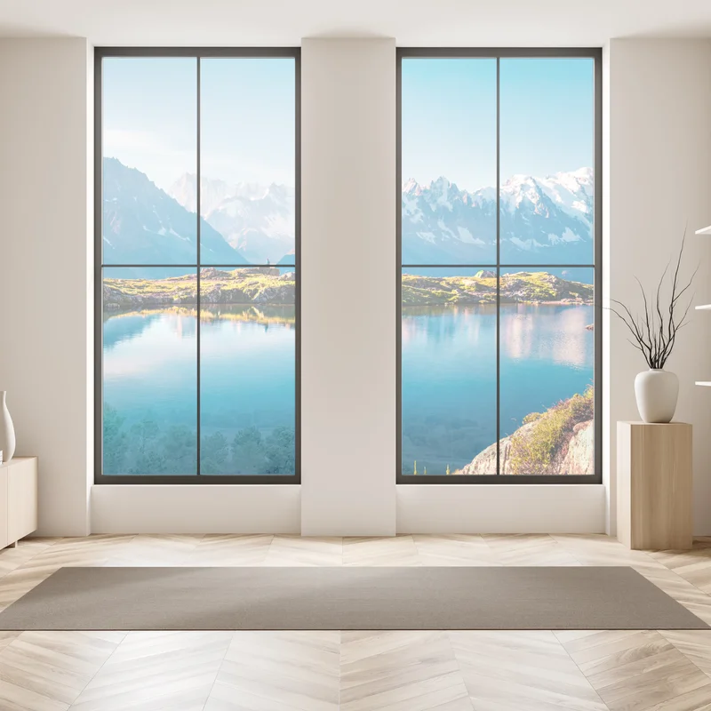 Fensteraufkleber Lac Blanc mit Blick auf Mont Blanc Fensteraufkleber Lac Blanc mit Blick auf Mont Blanc