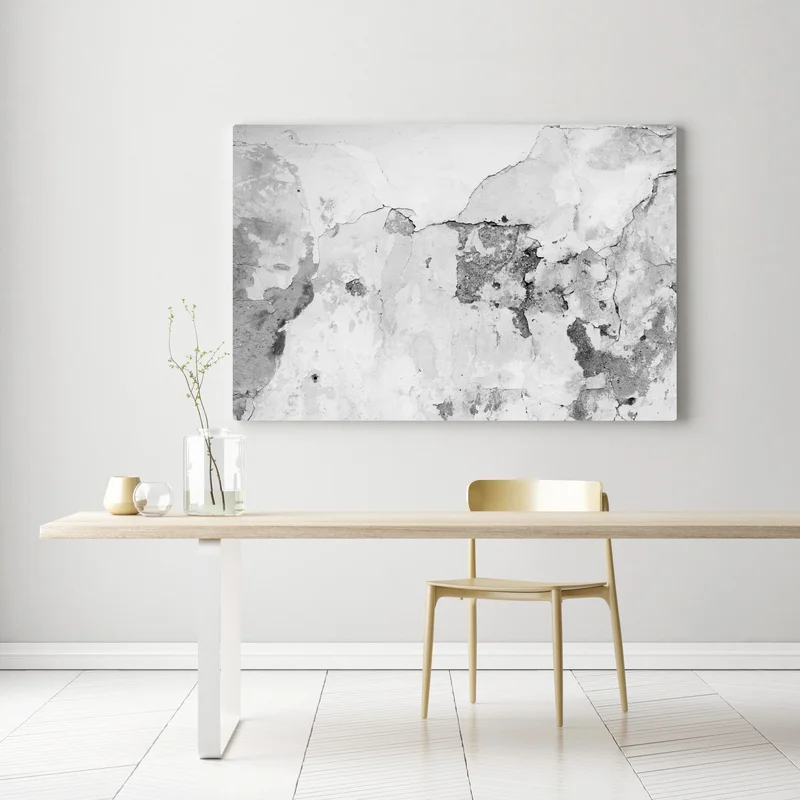 Leinwandbild verwitterter putz in grautönen Leinwandbild verwitterter putz in grautönen