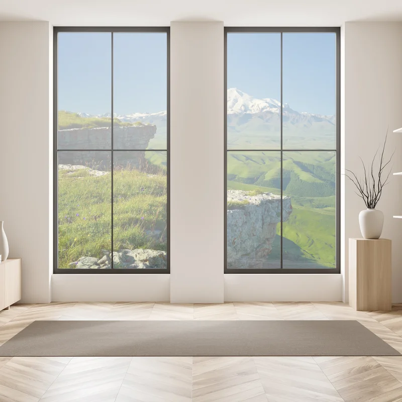 Fensteraufkleber majestätischer Elbrus am morgen