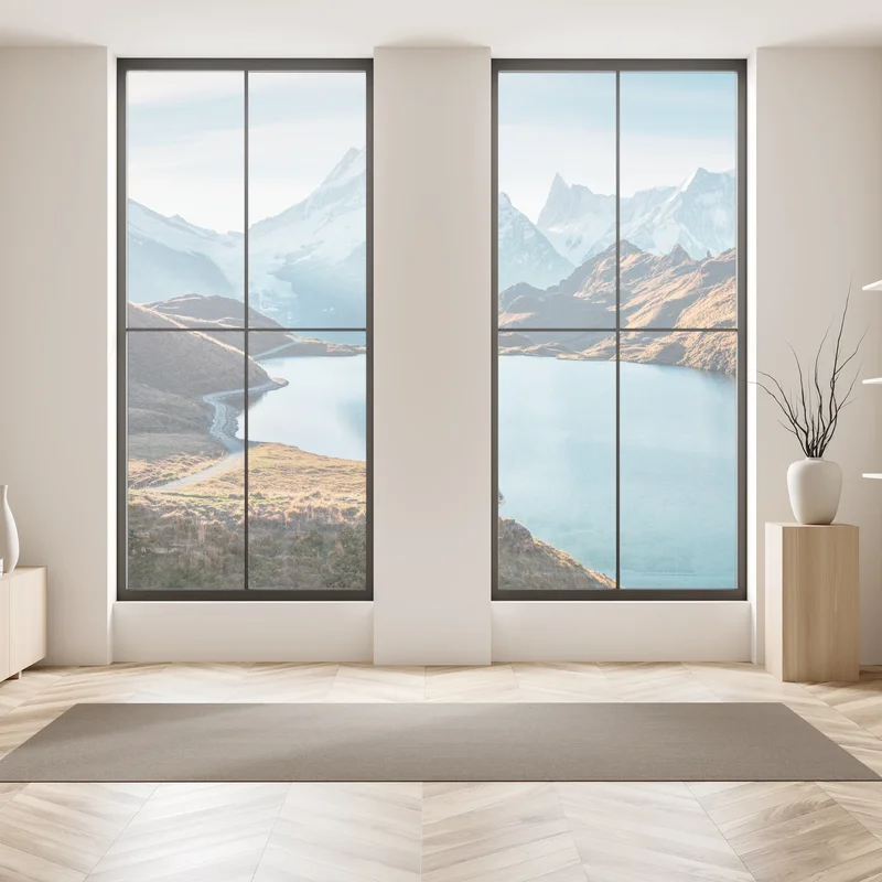 Fensteraufkleber sonnenaufgang über Bachalpsee, Schweizer Alpen