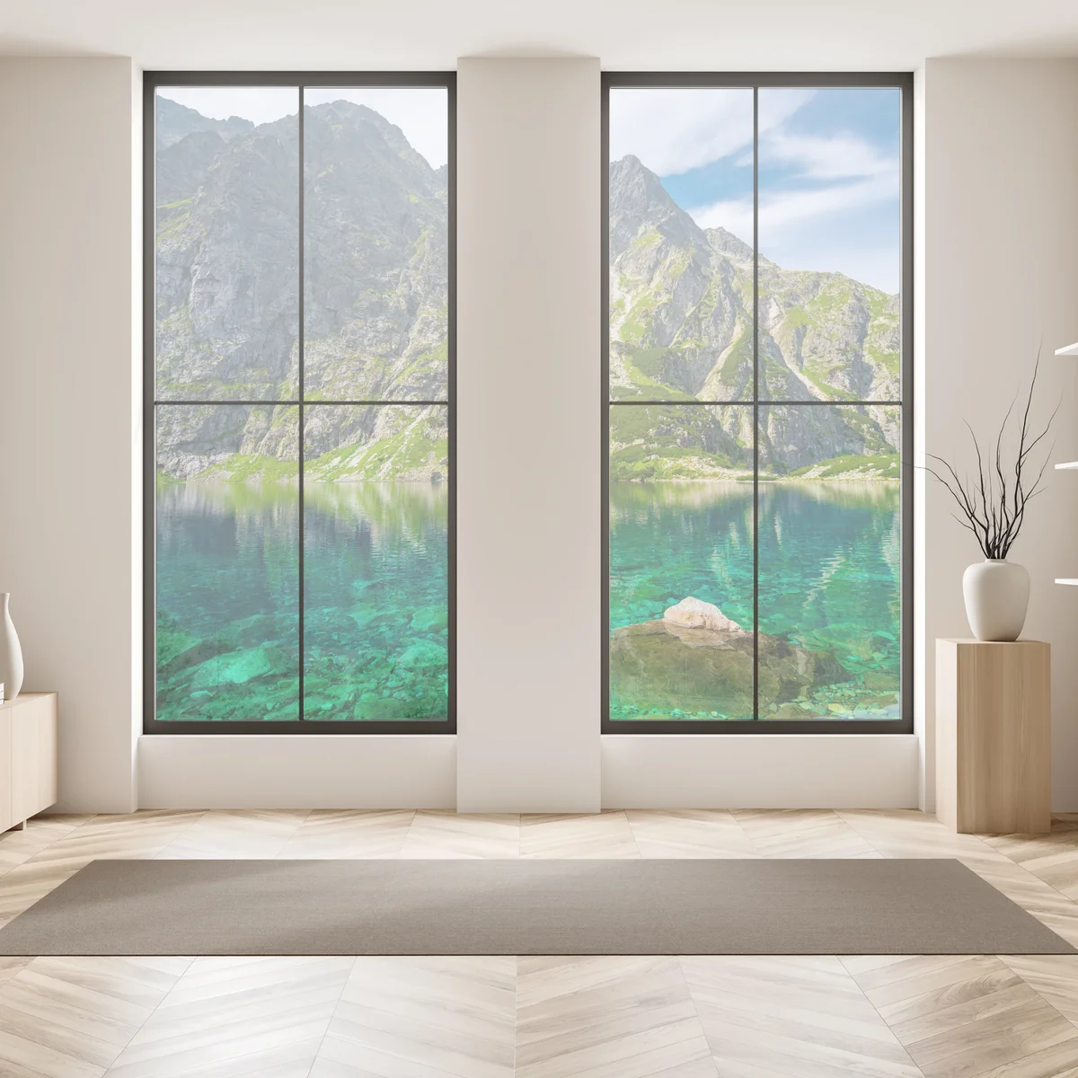 Fensteraufkleber Czarny Staw bergreflexion Fensteraufkleber Czarny Staw bergreflexion