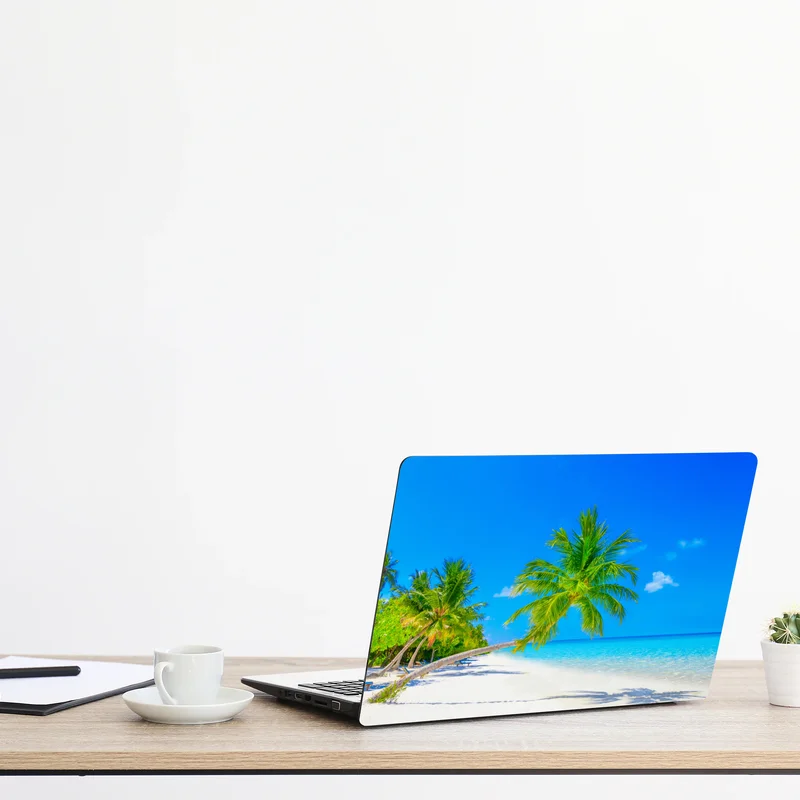 Laptop-Aufkleber traumhafte strandlandschaft auf den Malediven Laptop-Aufkleber traumhafte strandlandschaft auf den Malediven
