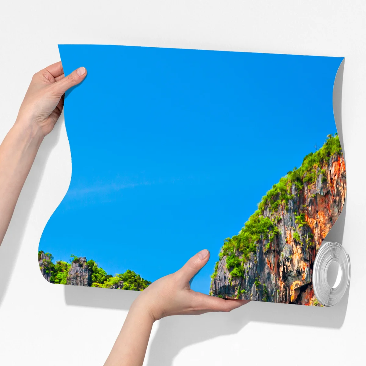 Fototapete longtail-boote an einem tropischen strand, Thailand Fototapete longtail-boote an einem tropischen strand, Thailand