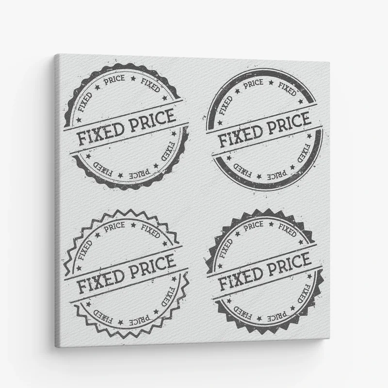 Leinwandbild Festpreis-Abzeichen-Stempel isoliert auf weißem Hintergrund grunge rundes Hipster-Siegel mit Textfarbe • Leinwandbilder bei Wallnifity® Leinwandbild Festpreis-Abzeichen-Stempel isoliert auf weißem Hintergrund grunge rundes Hipster-Siegel mit Textfarbe • Leinwandbilder bei Wallnifity®