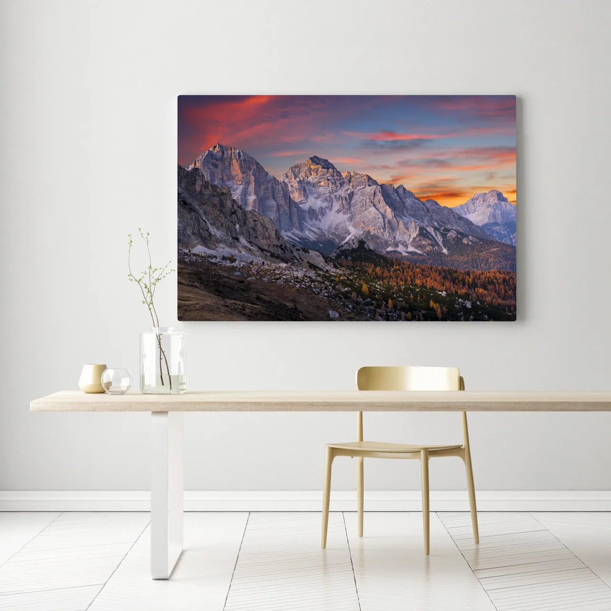 Leinwandbild majestätischer herbstlicher sonnenuntergang in den bergen Leinwandbild majestätischer herbstlicher sonnenuntergang in den bergen