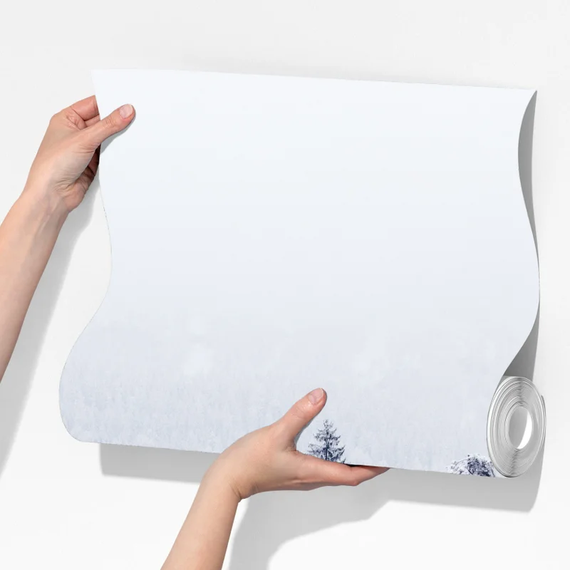 Fototapeta zimowe jezioro z odbiciem w śnieżnym lesie Fototapeta zimowe jezioro z odbiciem w śnieżnym lesie