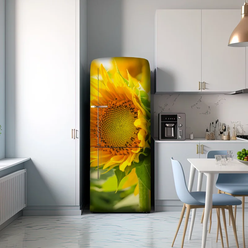 Kühlschrankaufkleber sonnenblume nahaufnahme