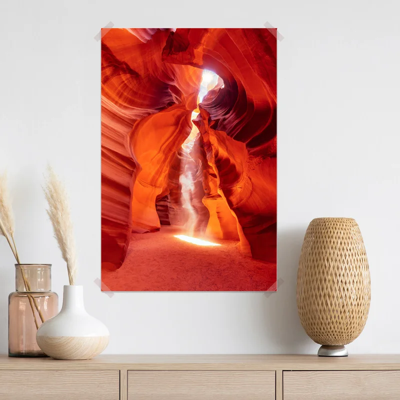 Poster sonnenstrahl in einer sandsteinschlucht Poster sonnenstrahl in einer sandsteinschlucht