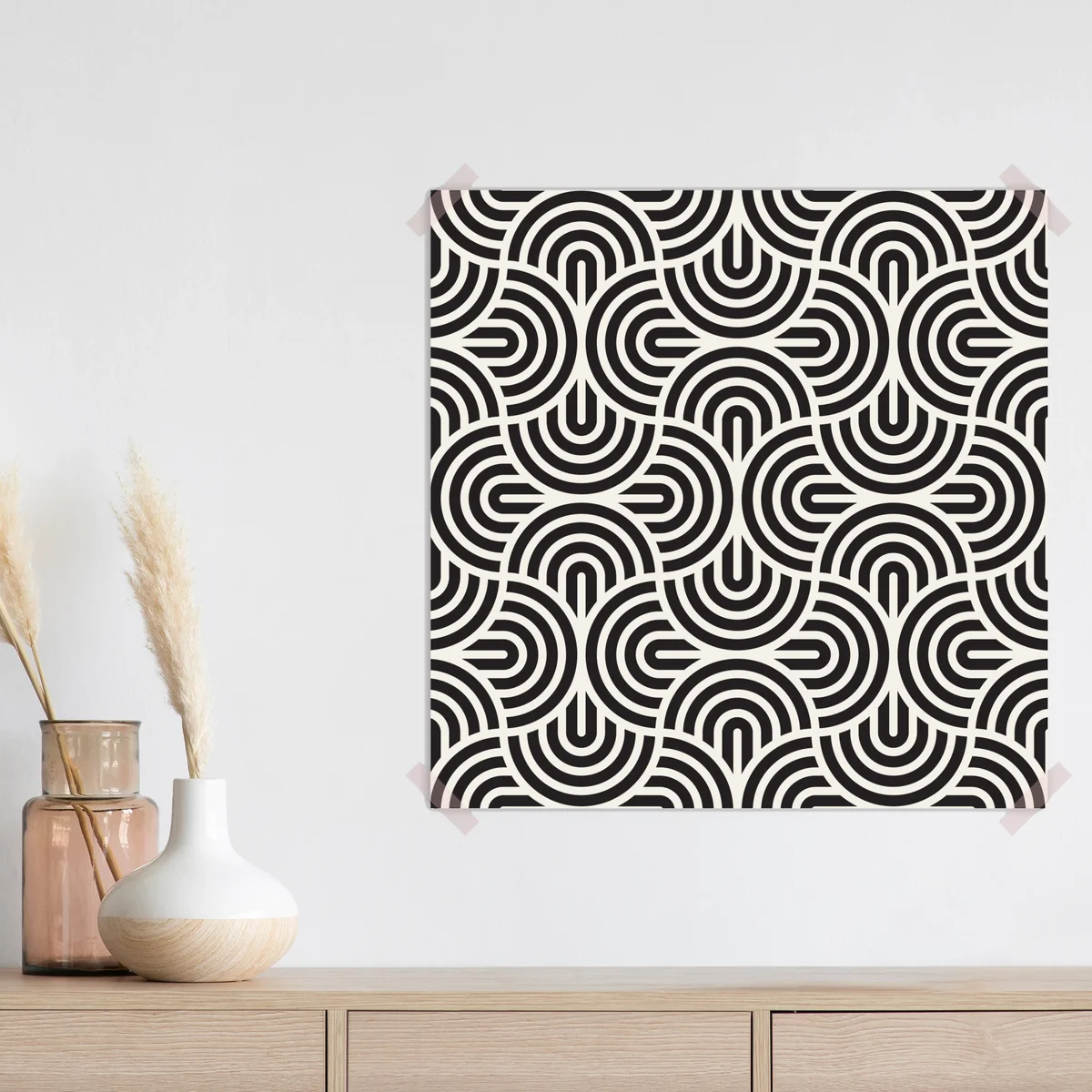 Poster schwarz-weiß geometrisches muster Poster schwarz-weiß geometrisches muster