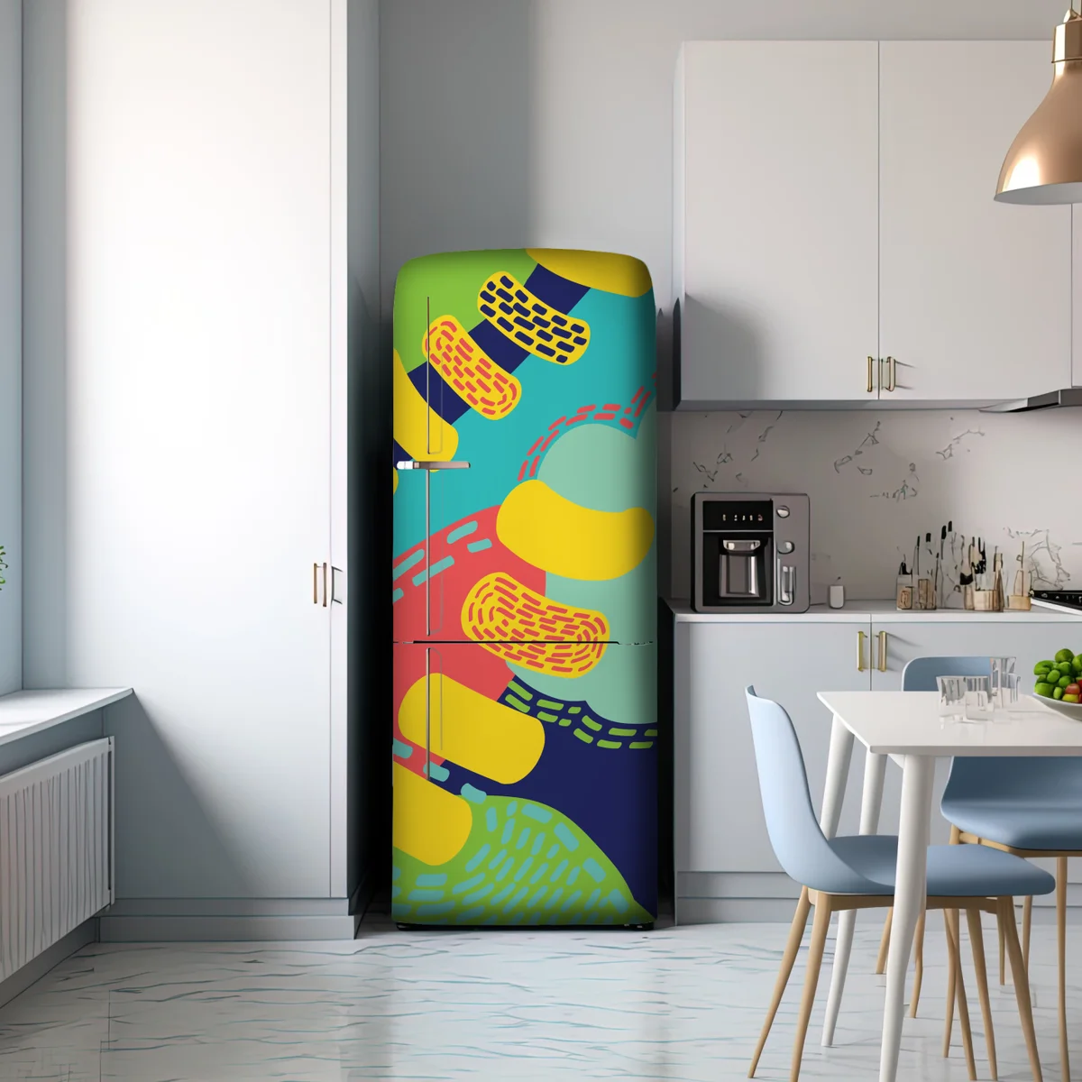 Kühlschrankaufkleber leuchtendes abstraktes muster Kühlschrankaufkleber leuchtendes abstraktes muster