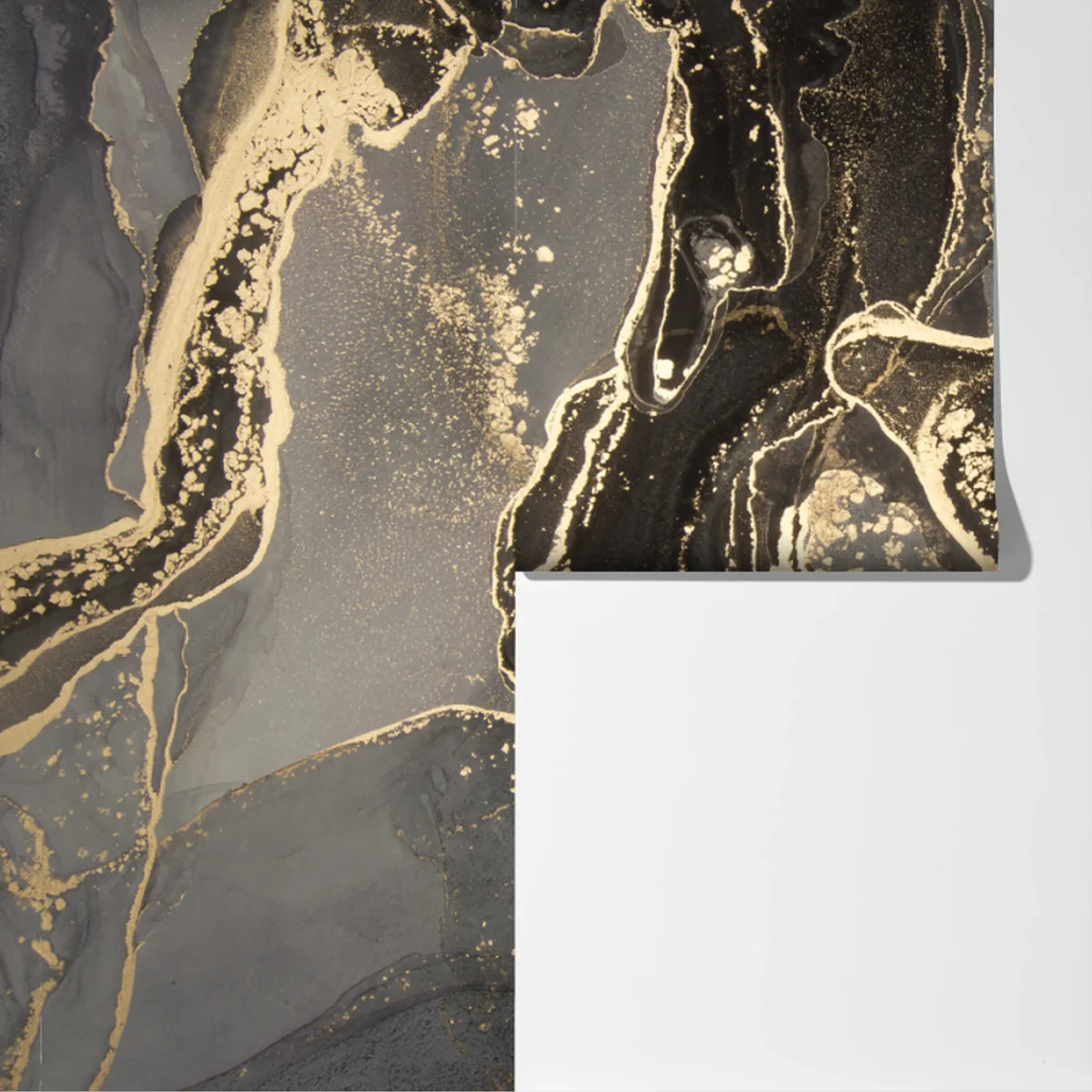 Fototapete luxuriöser schwarz-goldener marmor abstrakt Fototapete luxuriöser schwarz-goldener marmor abstrakt