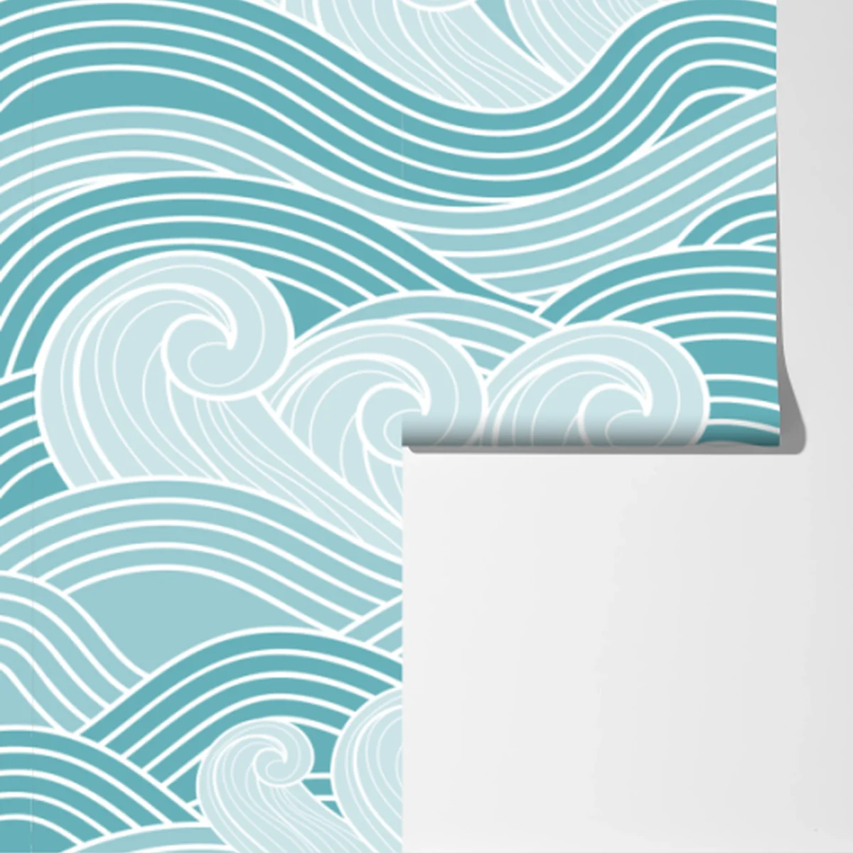 Fototapete ruhiges türkisfarbenes wellenmuster Fototapete ruhiges türkisfarbenes wellenmuster