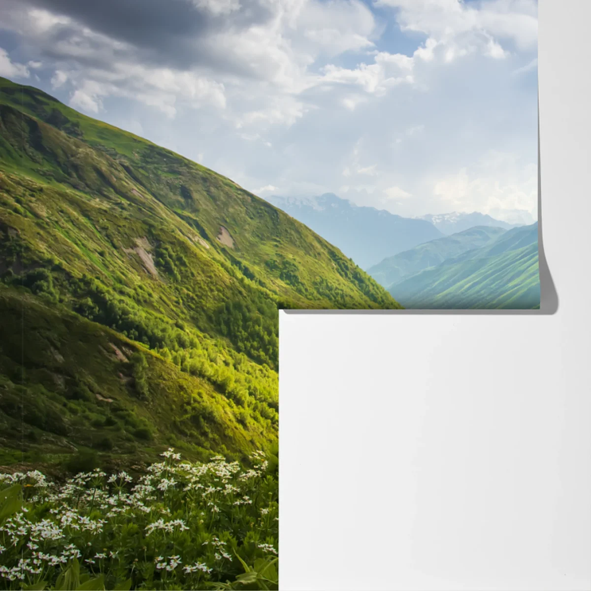 Fototapeta bujna zielona dolina górska Fototapeta bujna zielona dolina górska