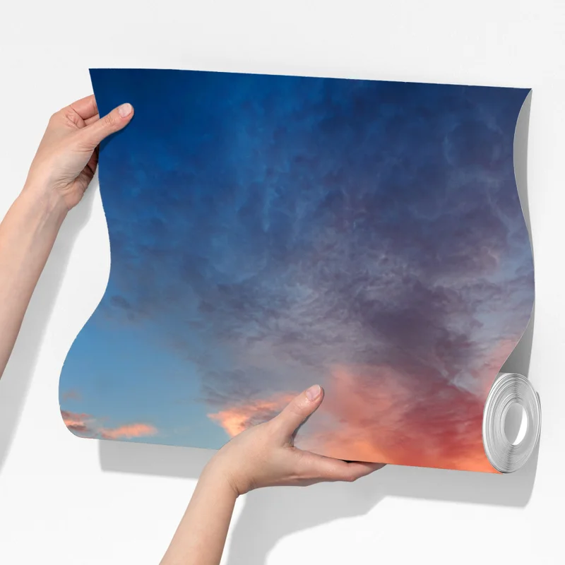 Fototapete sonnenaufgang über einem nebligen flussufer Fototapete sonnenaufgang über einem nebligen flussufer