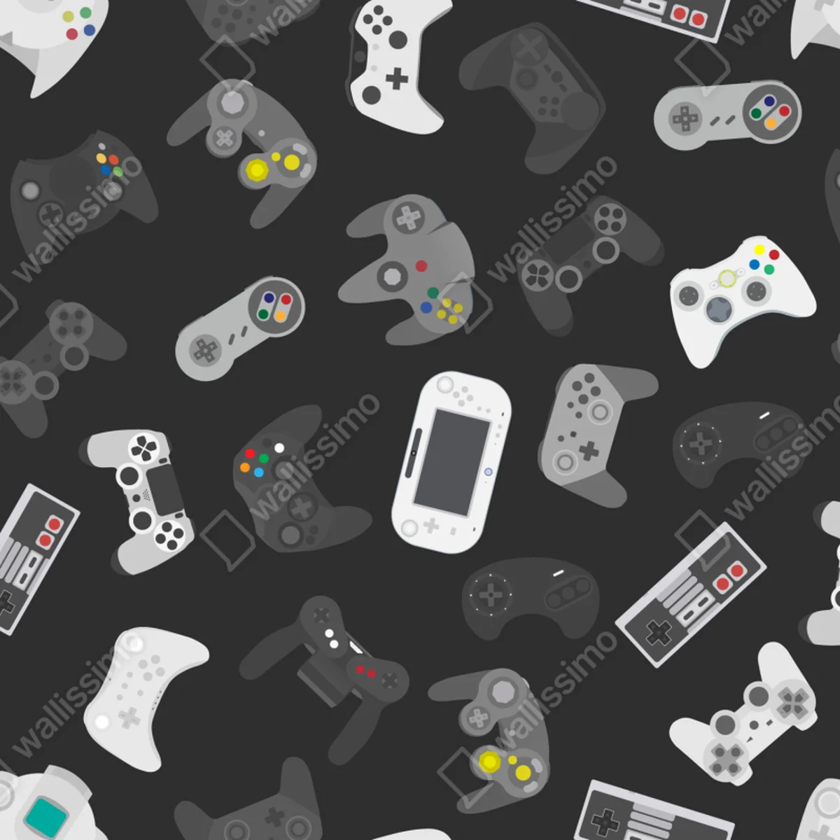 Fensteraufkleber retro controller muster Fensteraufkleber retro controller muster