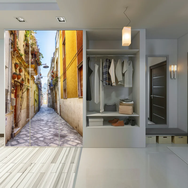 Schrankaufkleber sonnige gasse in Brindisi